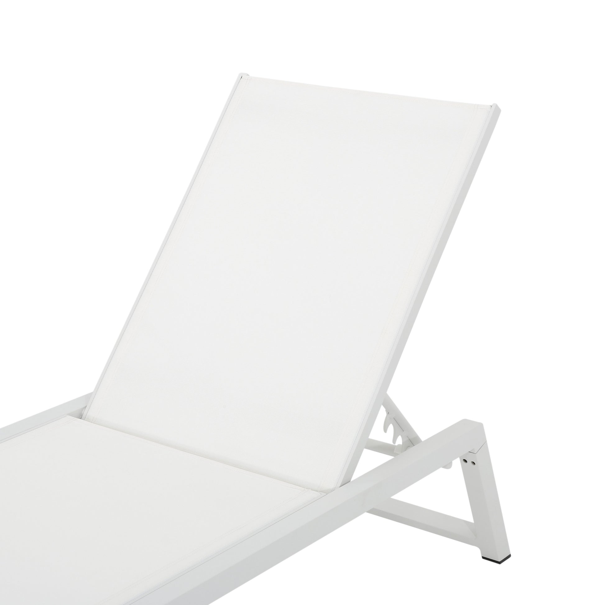 Myers Chaise Lounge Mp1 White Metal Mesh