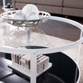 Vimmerly Glass Top Cocktail Table Black Iron