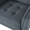 Greenmont Upholstered Armchair Dark Grey Fabric