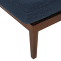 Chaise Lounge Navy Blue Fabric