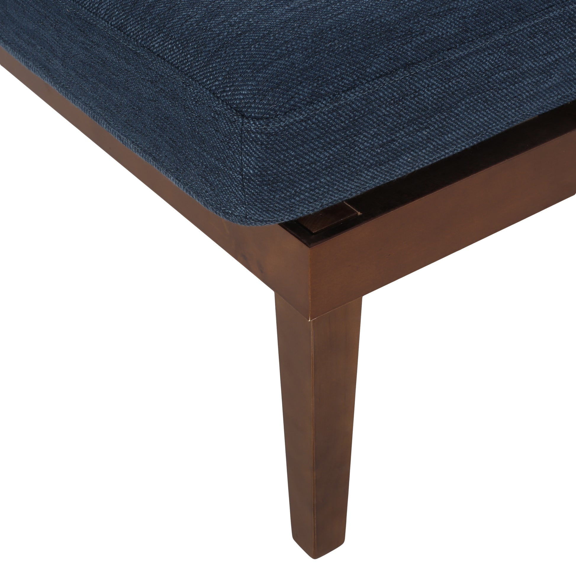 Chaise Lounge Navy Blue Fabric