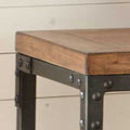 Lantana Sofa Table Honey Solid Wood Mdf