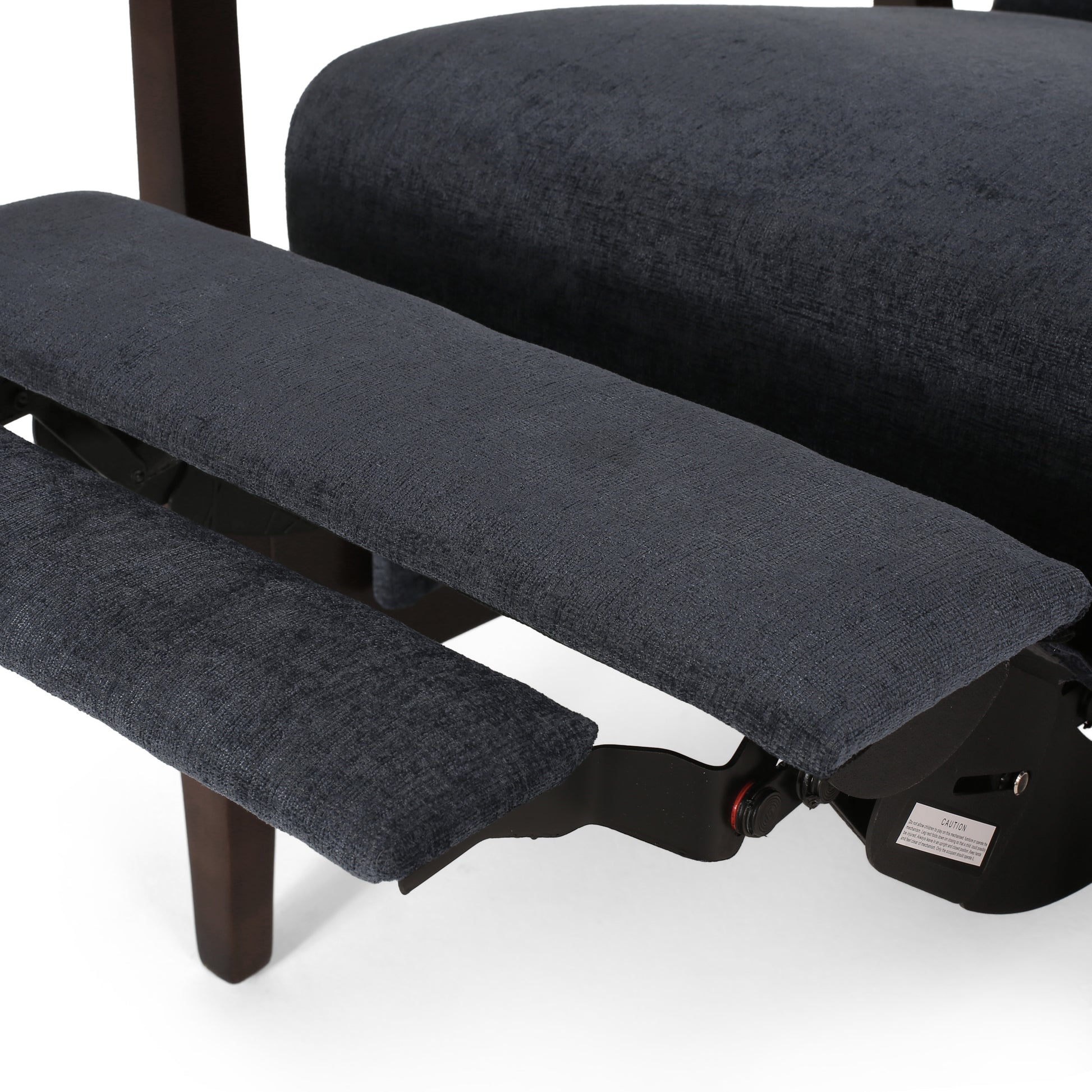 24.75'' Wide Wood Hand Manual Club Recliner Charcoal Fabric