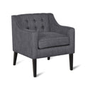 Accent Chair Charcoal Fabric