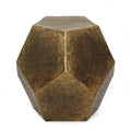 Hexagonal Table Gold Aluminium
