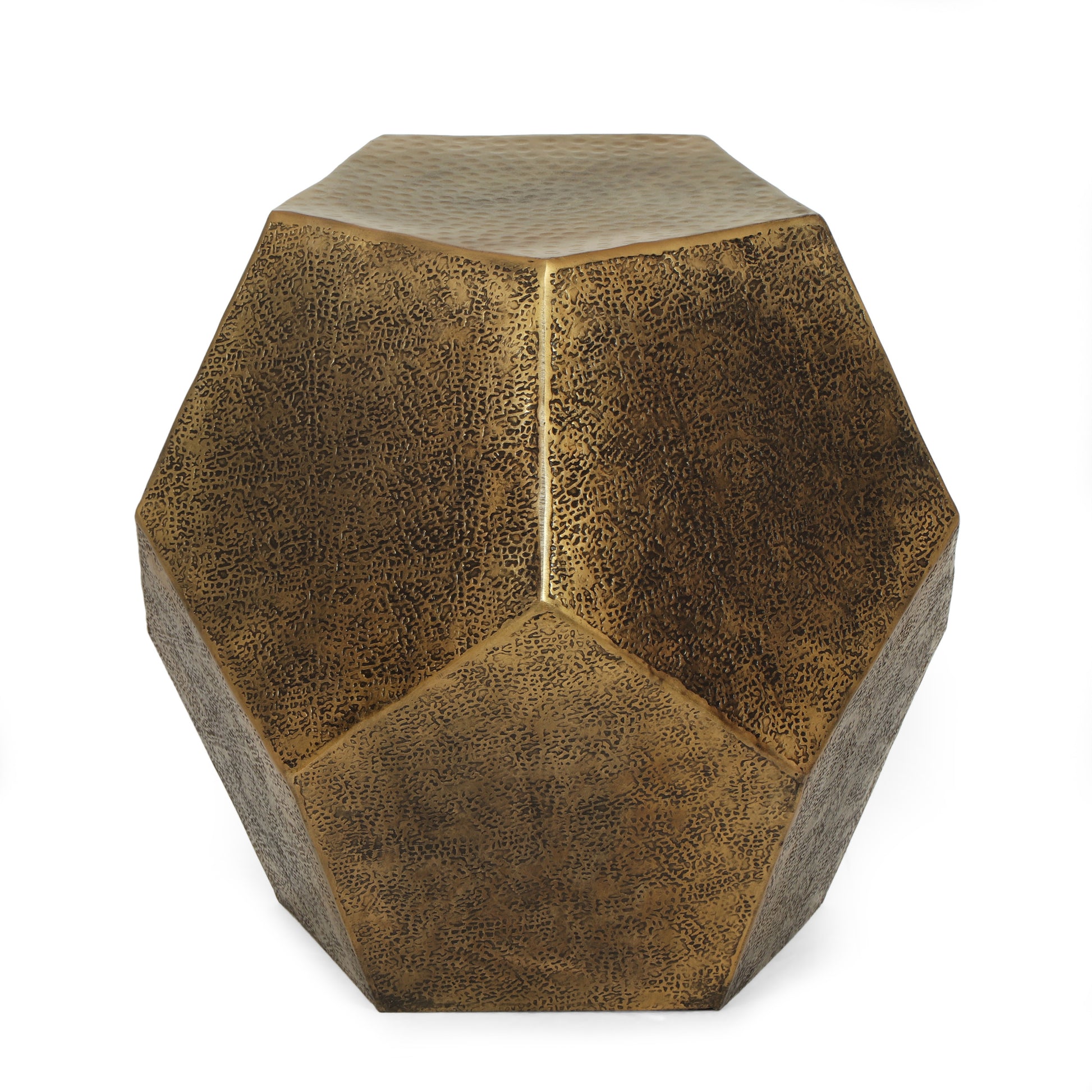 Hexagonal Table Gold Aluminium