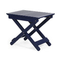 Outdoor Folding Wooden Side Table, Navy Blue, 15