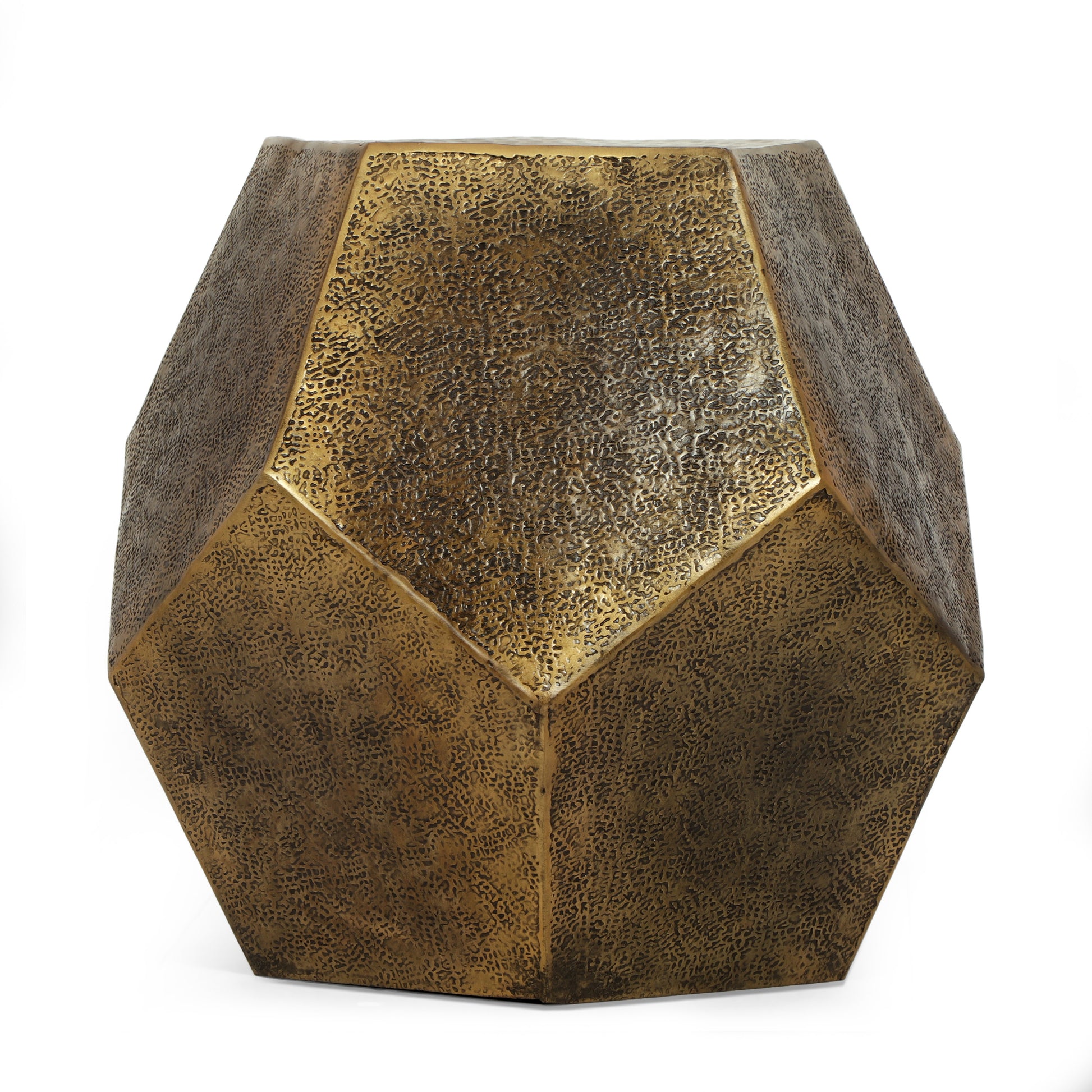Hexagonal Table Gold Aluminium