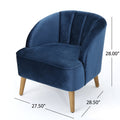 Chair Antique Navy Blue Altay Velvet
