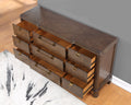 Milan Dresser Dark Brown Dark Brown Wood