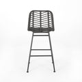 Sawtelle Outdoor Wicker Barstools Set Of 2 Grey Rattan