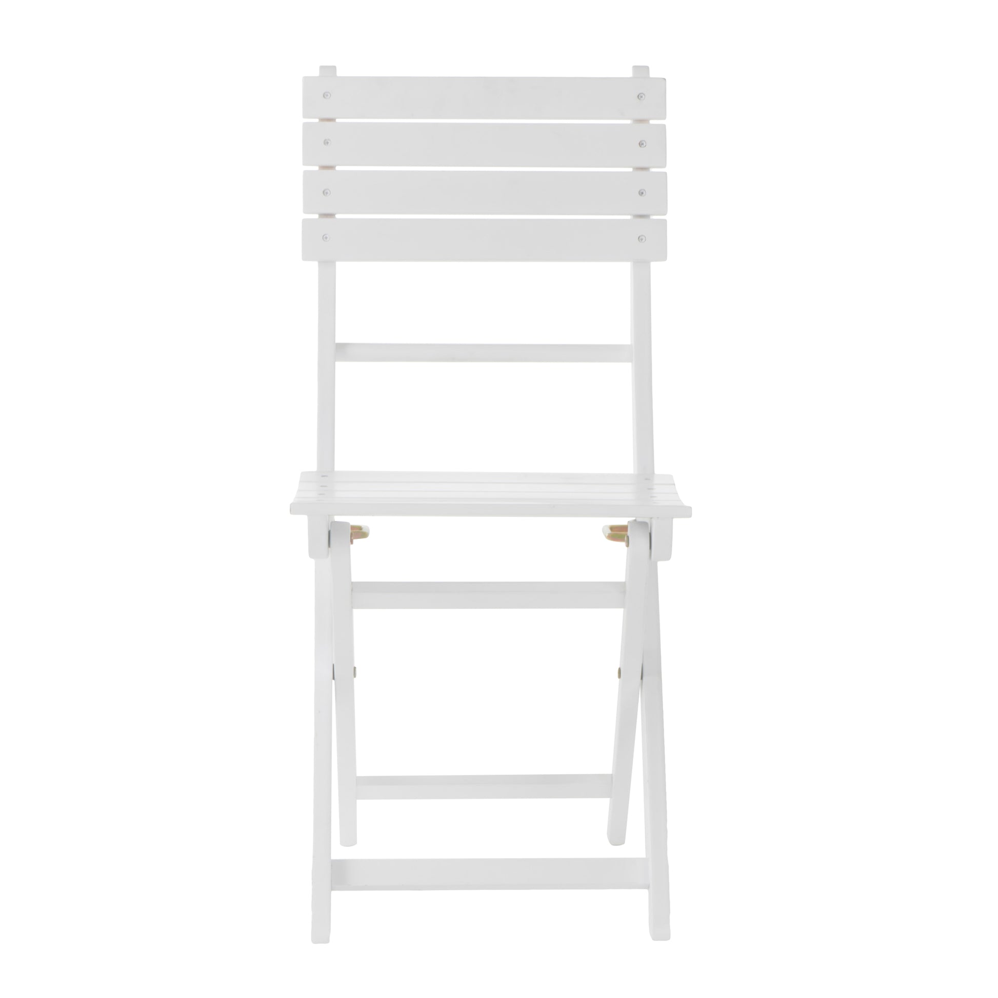 Positano Foldable Chair White Acacia Wood