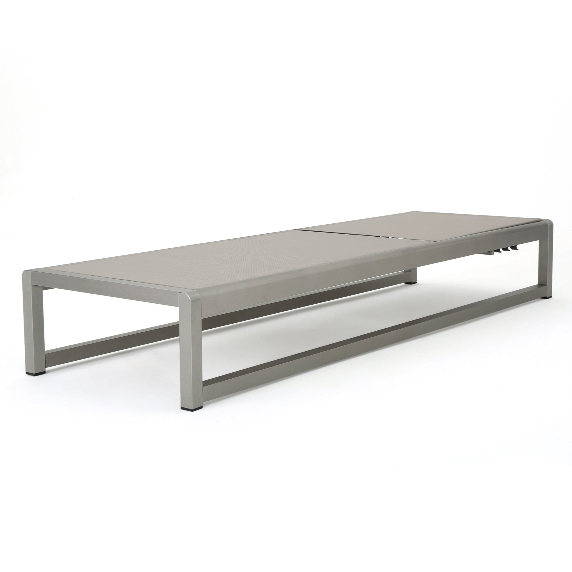 Modesta Chaise Lounge Set Of 2 Grey Mesh