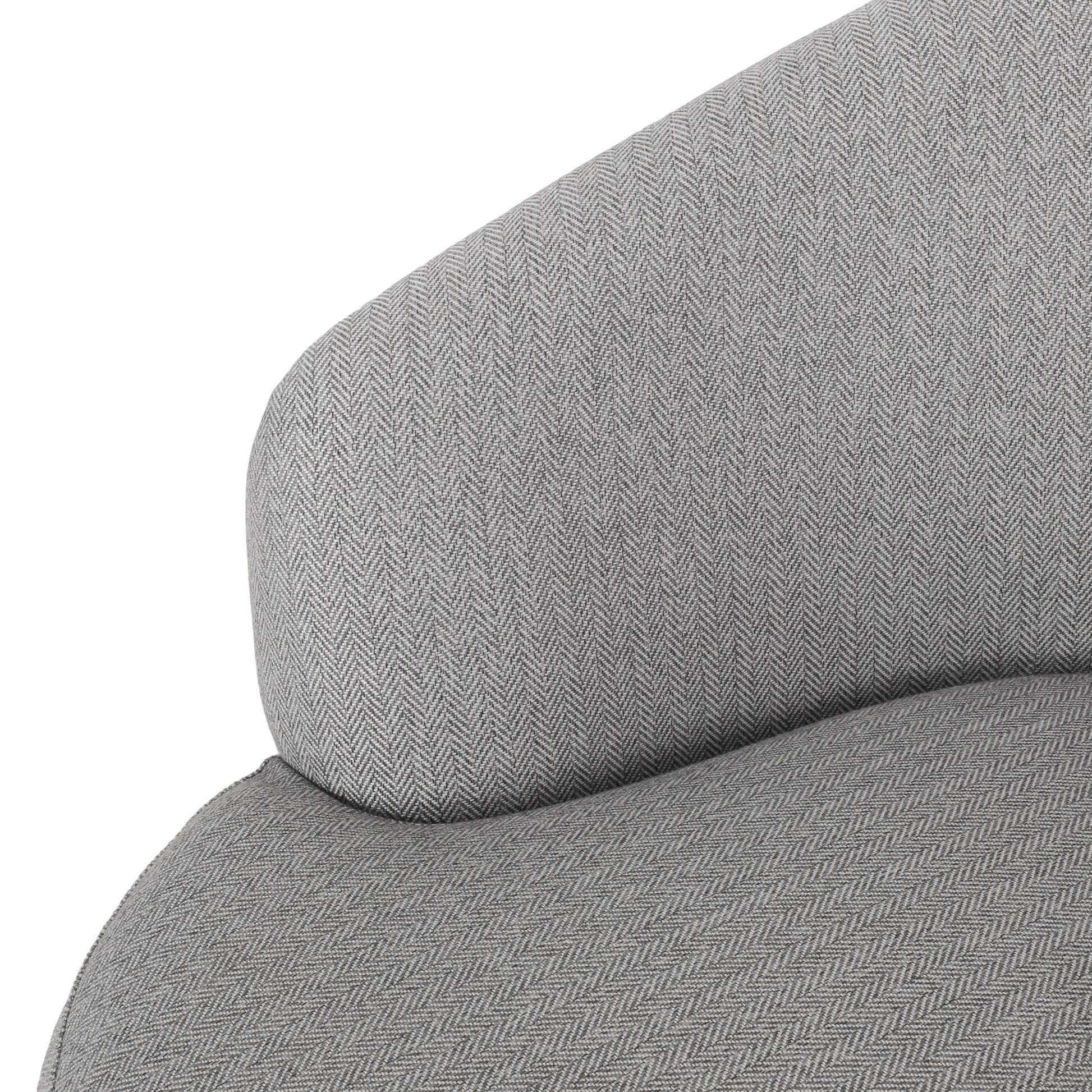 Club Chair Gray Fabric