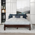 Nix Full Platform Bed Natural Dark Brown Full Dark Brown Wood