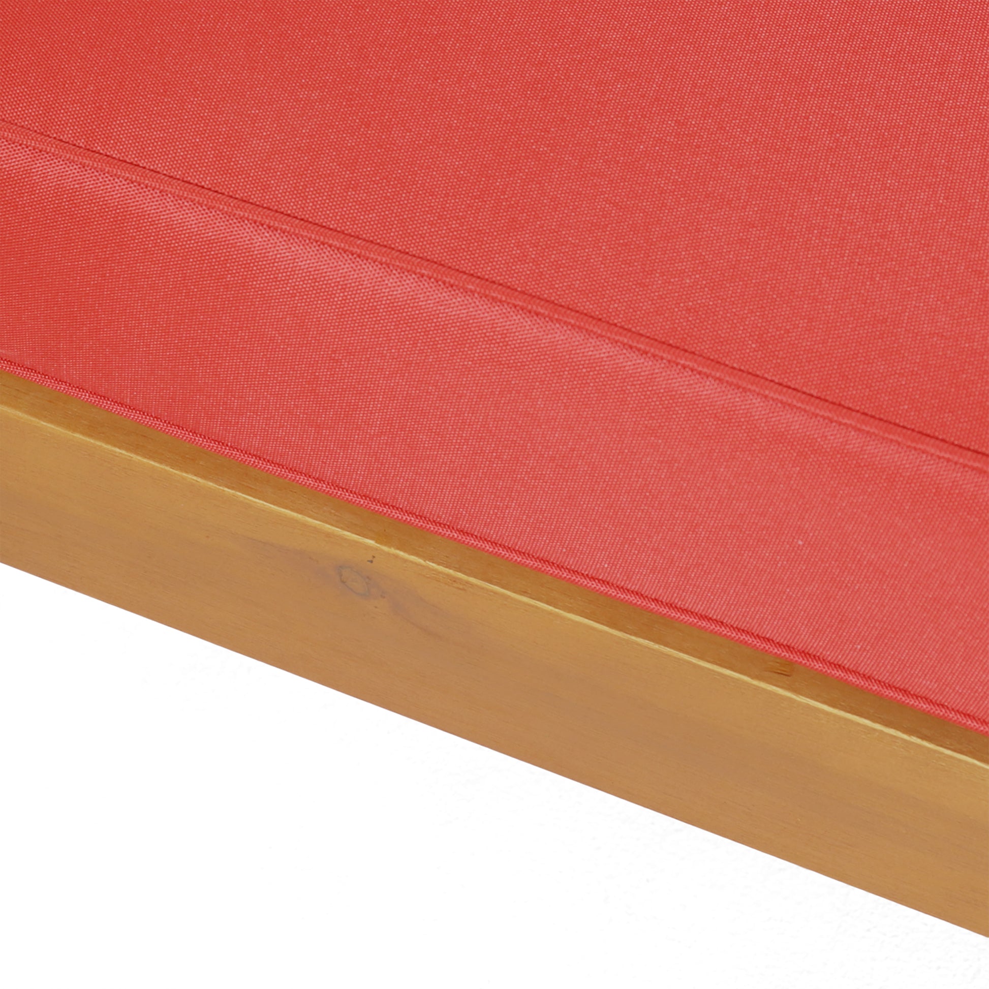 Brava X Back Right Corner Bench, Red Red Acacia Wood