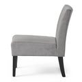 Accent Chair Grey Fabric