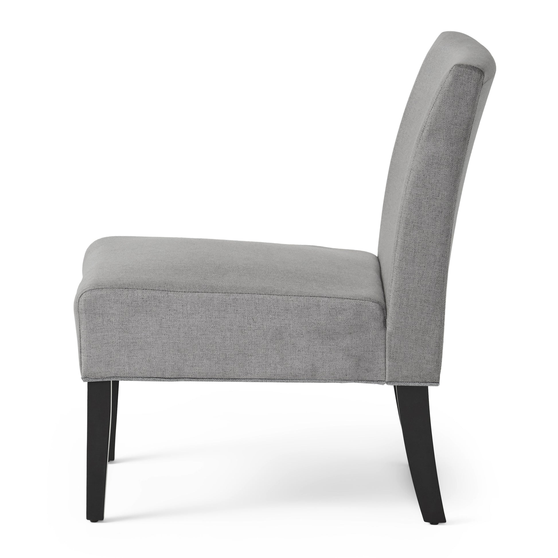 Accent Chair Grey Fabric