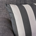 Coronado Stripe Rectangular Pillow Black Fabric