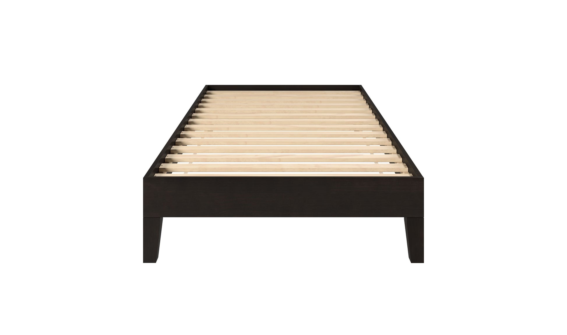 Nix Twin Platform Bed Black Twin Black Wood
