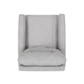 Glider Swivel Recliner Chair Light Grey Fabric
