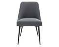 Colfax Side Chair Set Of 2 Charcoal Dark Gray Iron
