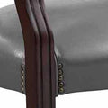 Tournament Arm Chair With Casters Dark Gray Dark Gray Wood