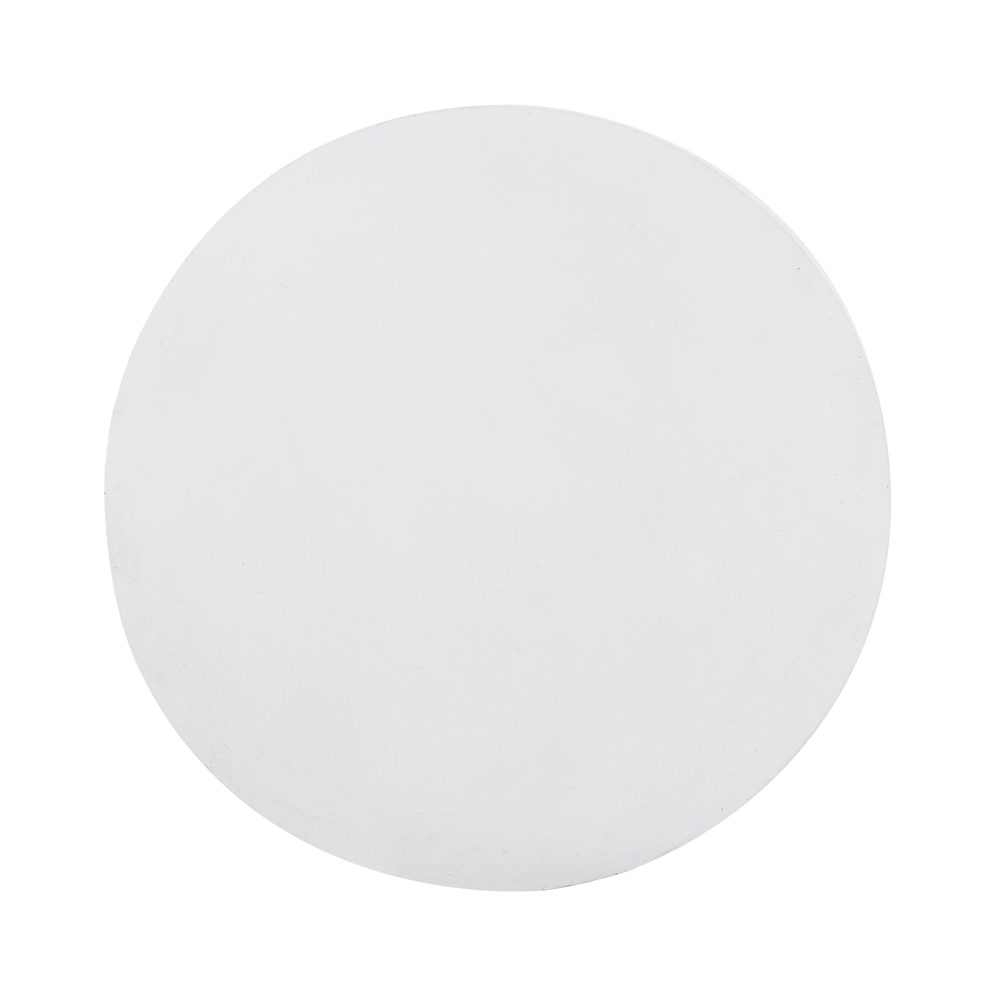 Outdoor Lightweight Concrete Side Table Antique White Magnesium Oxide