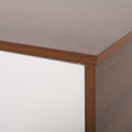 Tv Stand White Walnut 40 49 Inches Wood