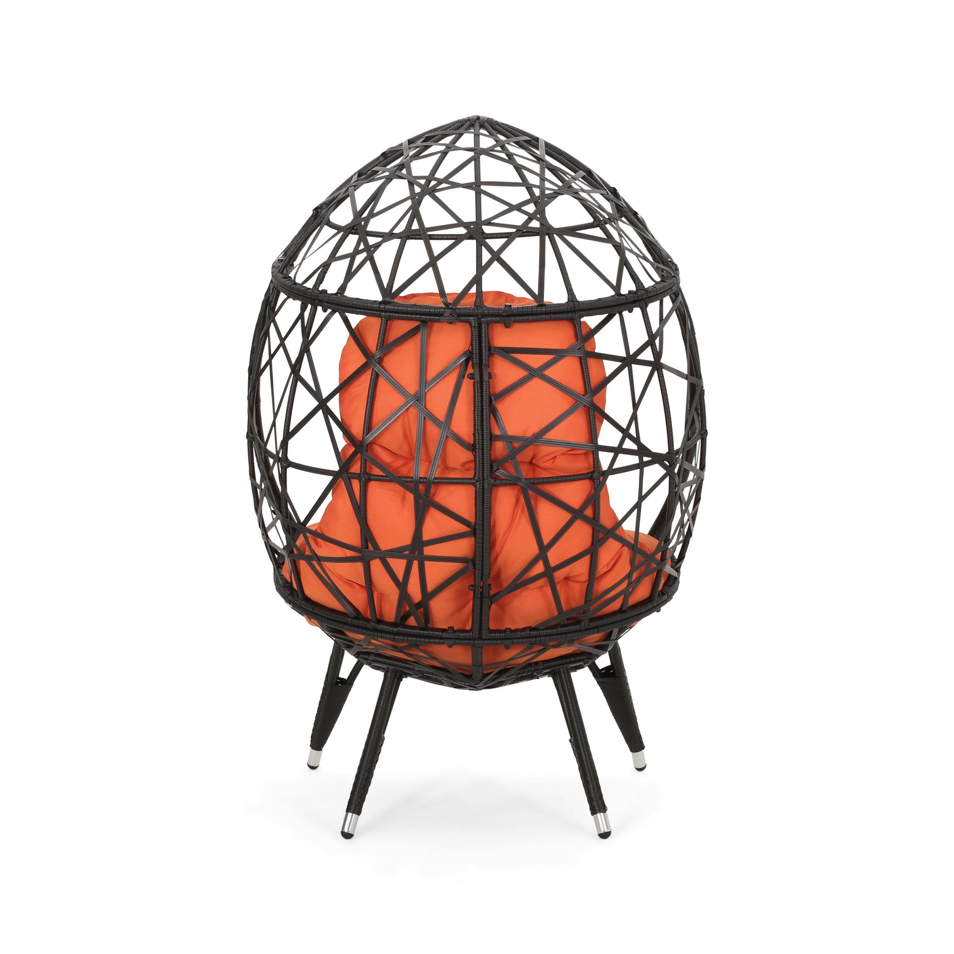 Palazzo Teardrop Chair Brown Pe Rattan Iron Waterproof Fabric