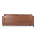 3 Seater Sofa Light Brown Pu