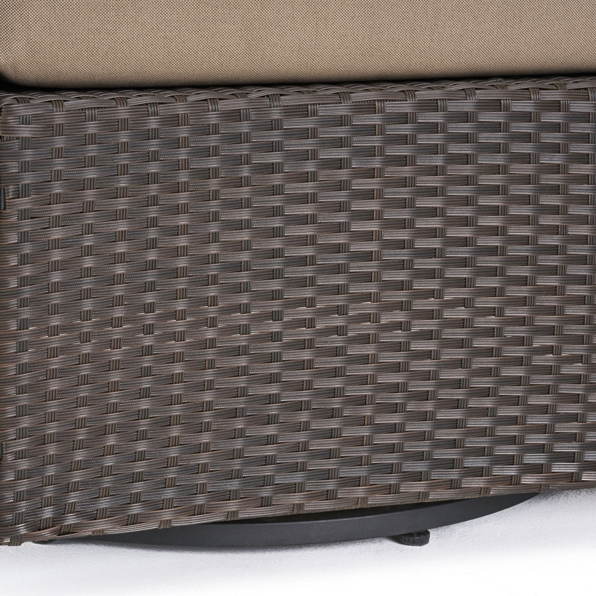 Puerta Mp1 Swivel Chair Dark Brown Brown Beige Fabric