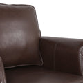 Club Chair Dark Brown Pu