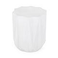 End Table Antique White Magnesium Oxide