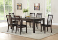 Ally Side Chair Set Of 2 Antique Charcoal Dark Brown Wood