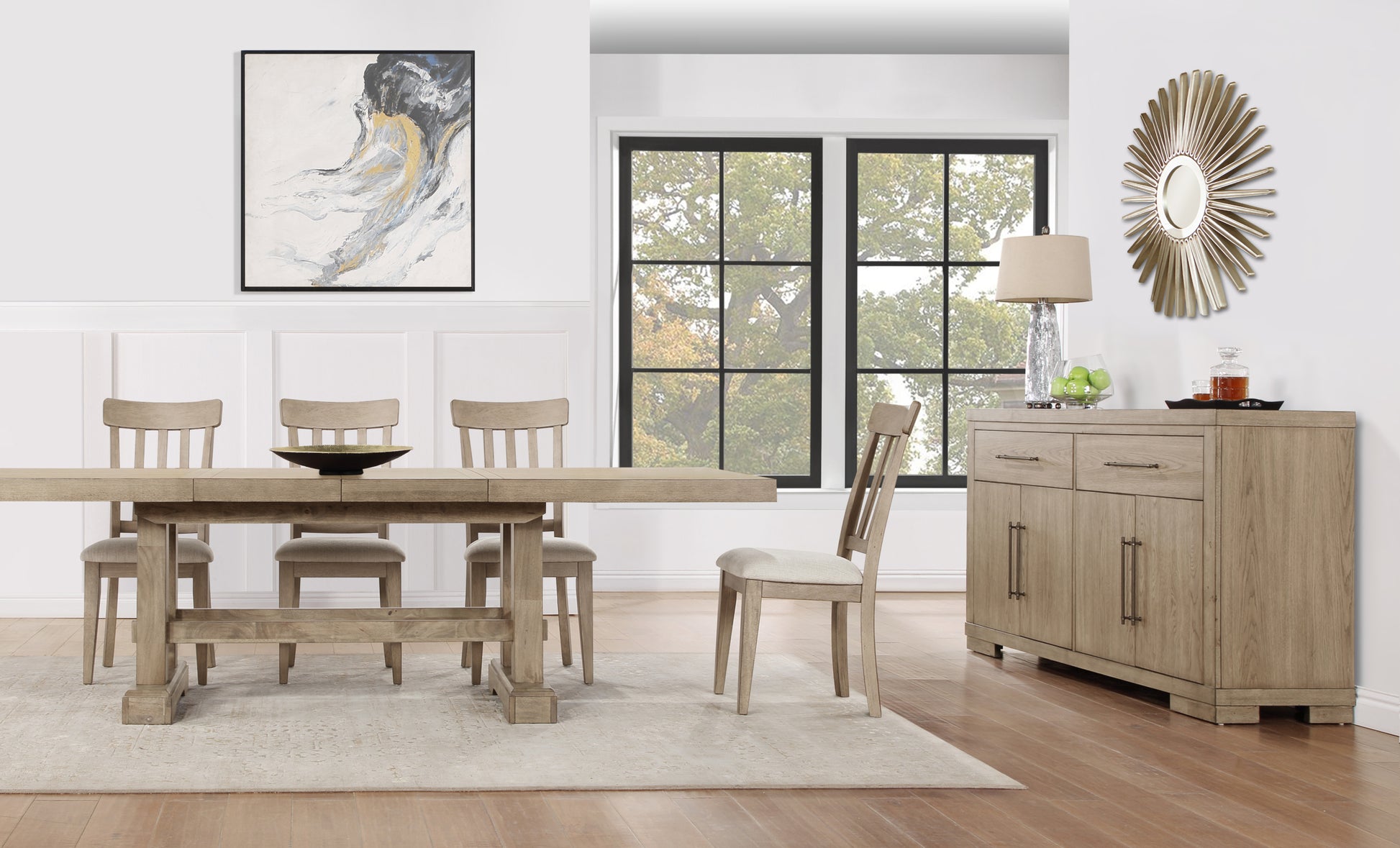 Napa Side Chair Set Of 2 Sand Light Brown Wood