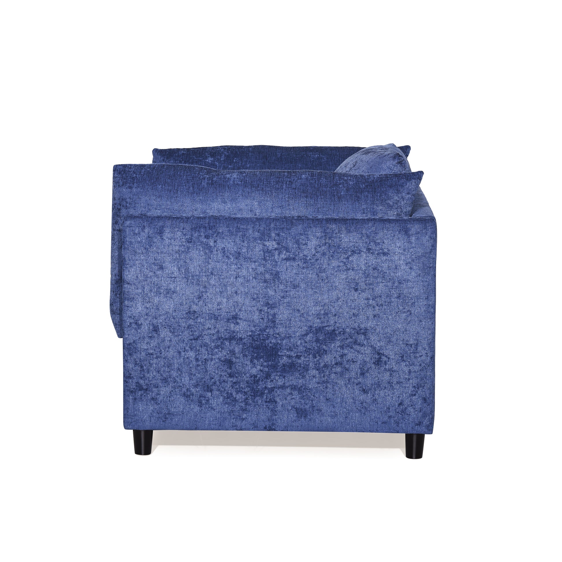 Club Chair Navy Blue Fabric