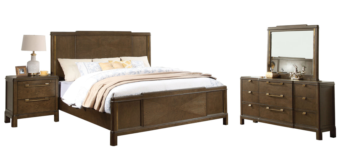 Milan 4 Piece Queen Bedroom Set Dark Brown Queen Dark Brown 4 Piece Set Wood