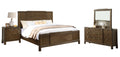 Milan 4 Piece Queen Bedroom Set Dark Brown Queen Dark Brown 4 Piece Set Wood