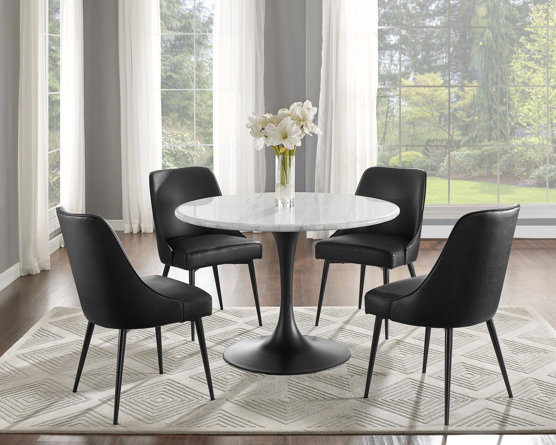 Colfax Side Chair Set Of 2 Black Black Iron