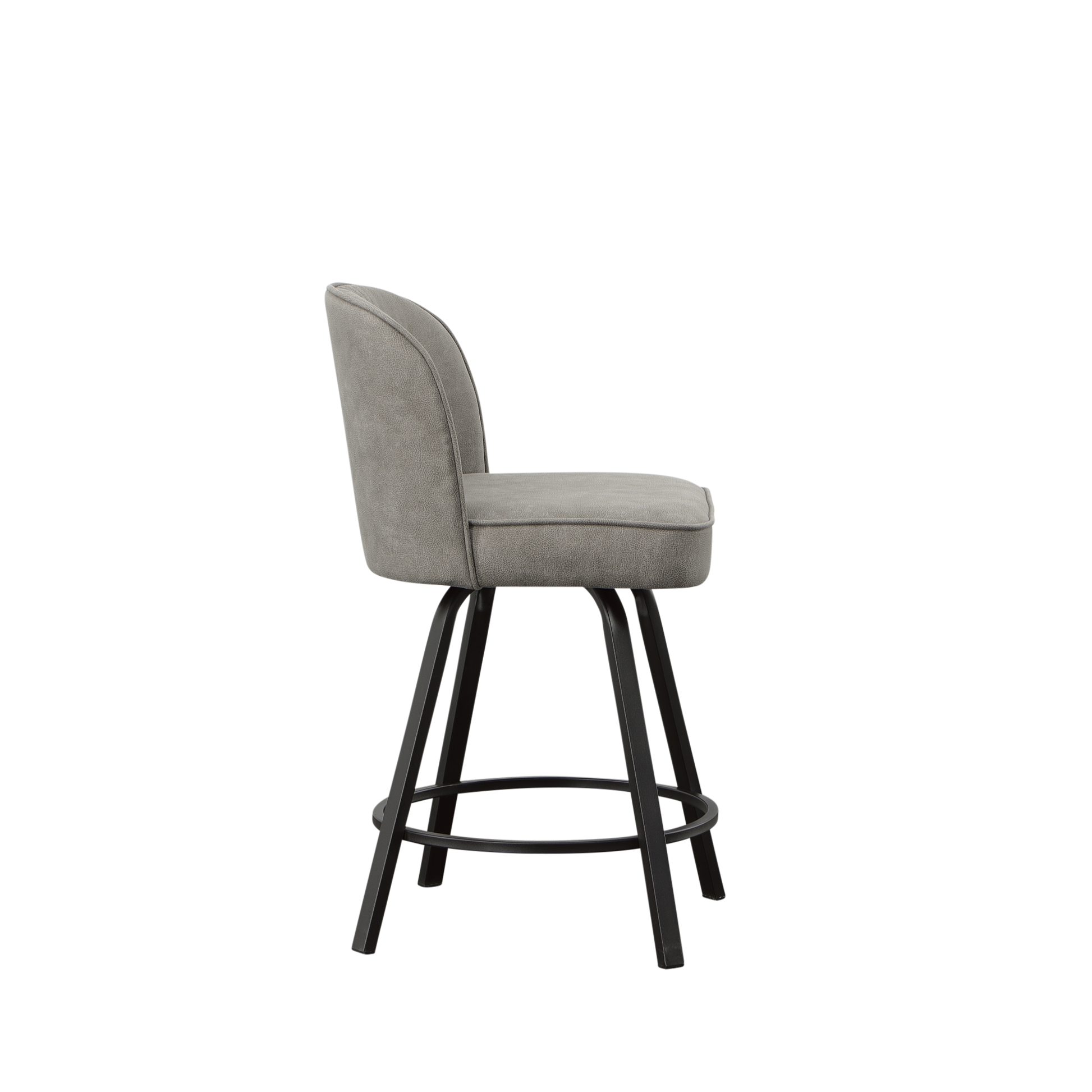 Anaheim Swivel Counter Chair Dark Gray Dark Gray Wood
