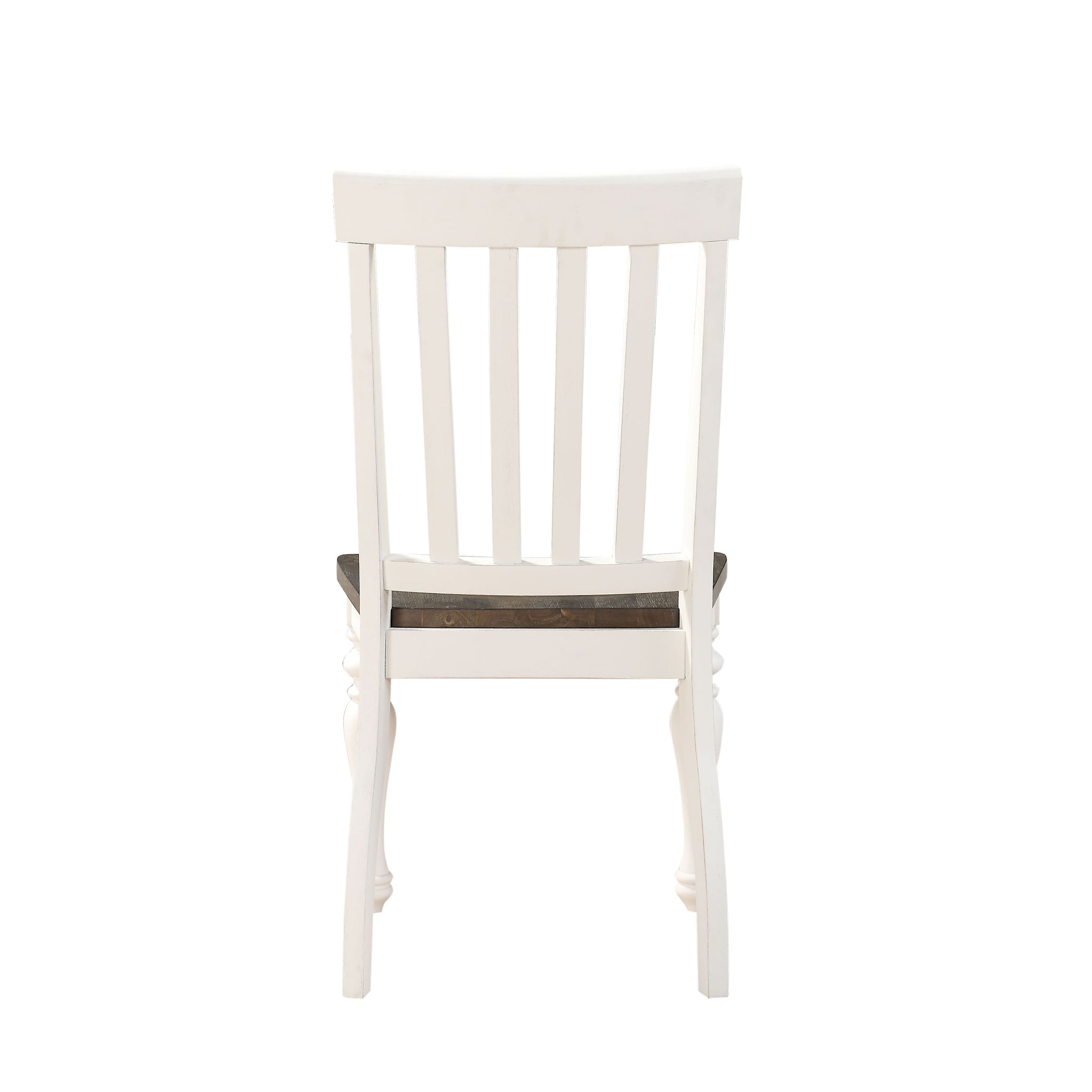 Joanna Side Chair Set Of 2 Two Tone White Wood