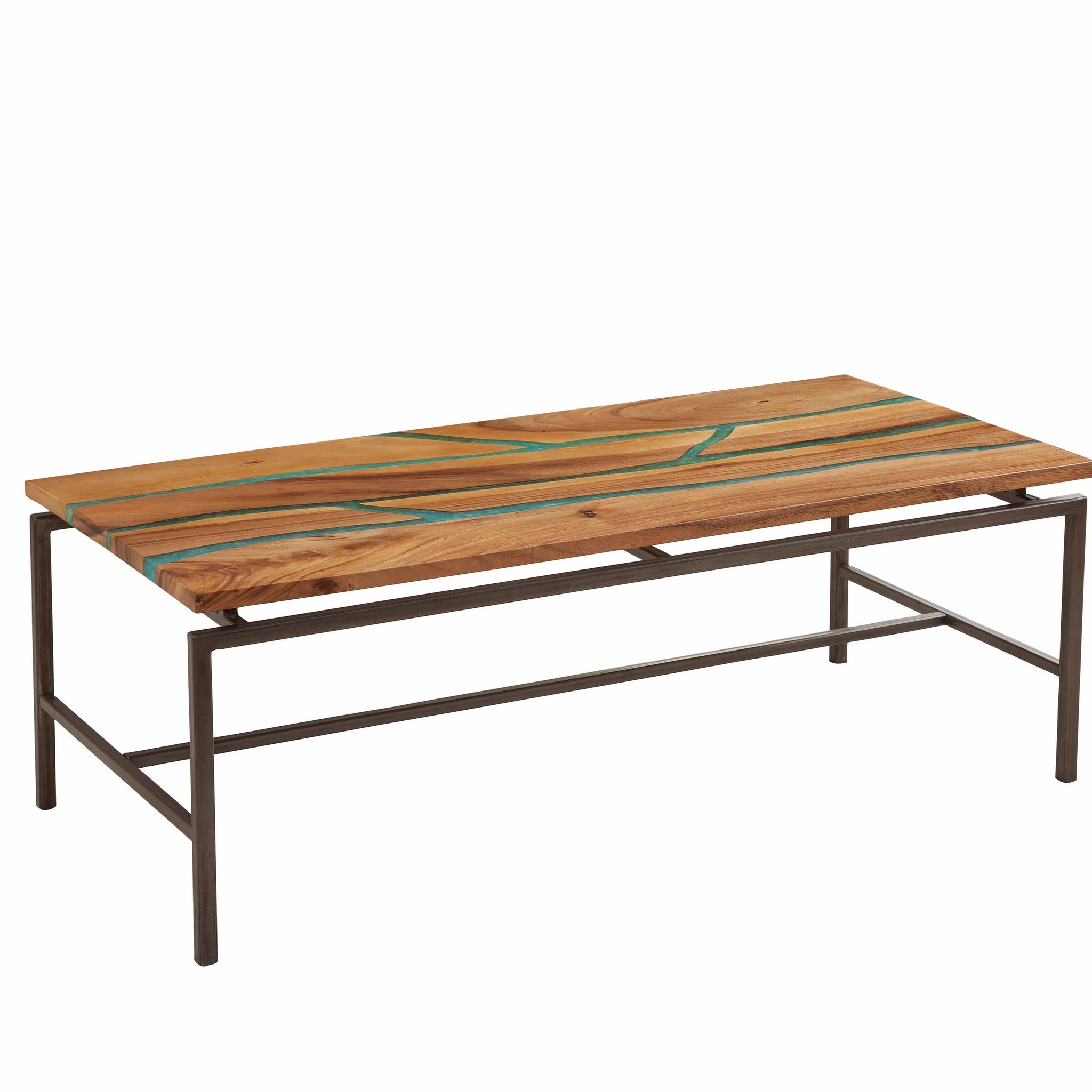 Tamra Cocktail Table Brown Brown Iron