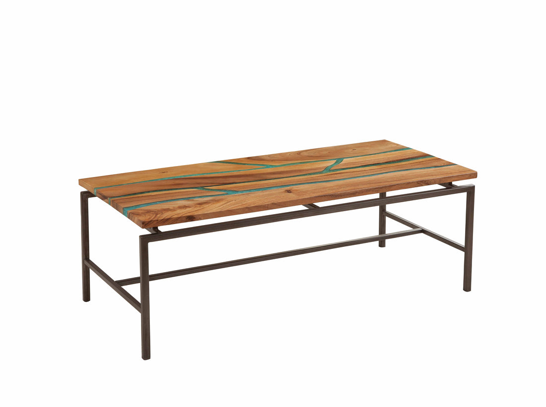 Tamra Cocktail Table Brown Brown Iron