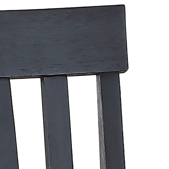 Farmhouse Style 7Pc Dining Set Two Tone Finish Cottage Table Design, Schoolhouse Chairs Brown Wood