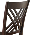 Adrian Side Chair Set Of 2 Dark Brown Dark Brown Wood
