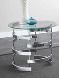 Teegan End Table Gray Gray Iron