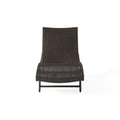 Kauai Pe Wicker Chaise Brown Multi Rattan Metal