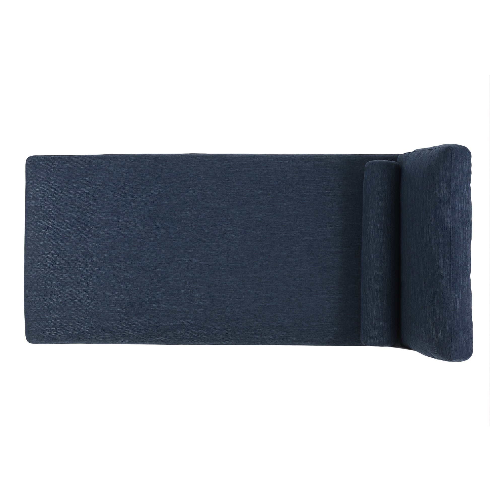 Chaise Lounge Navy Blue Fabric