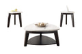 Francies 3 Piece Table Set White Marble White Marble